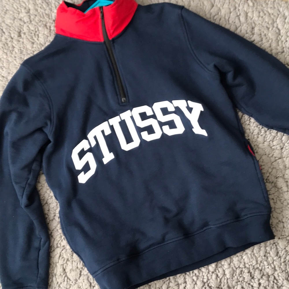 Small Men’s Stussy Fleece Mock Neck